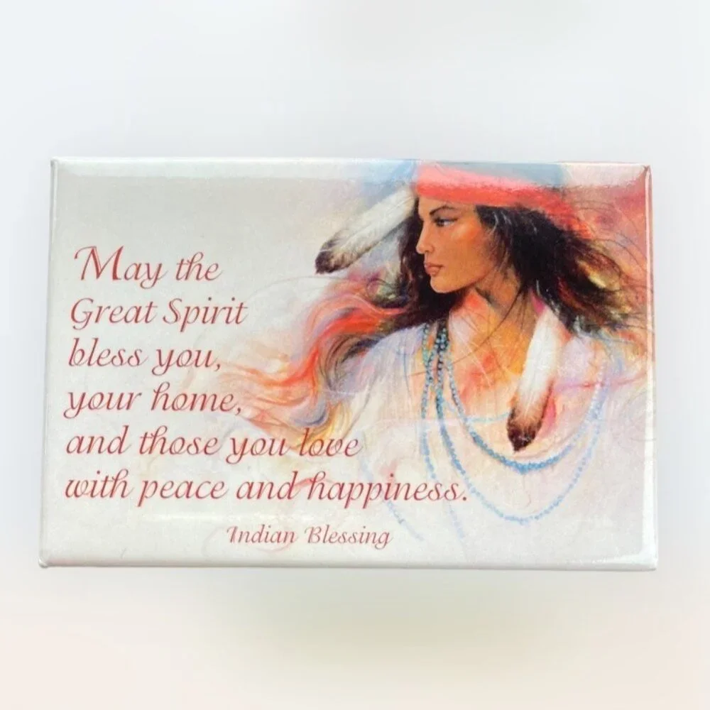 Navajo Daydream OZZ FRANCA Combo Greeting Card/Magnet NOS Leanin' Tree Native‎